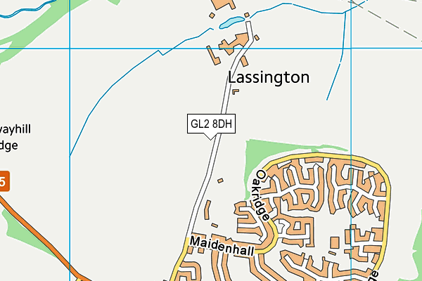 GL2 8DH map - OS VectorMap District (Ordnance Survey)