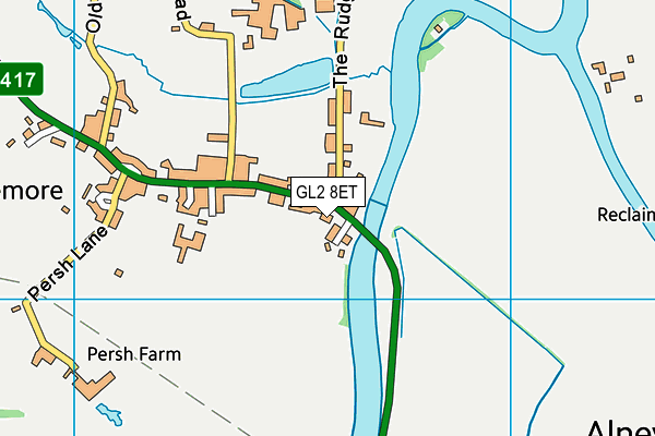 GL2 8ET map - OS VectorMap District (Ordnance Survey)