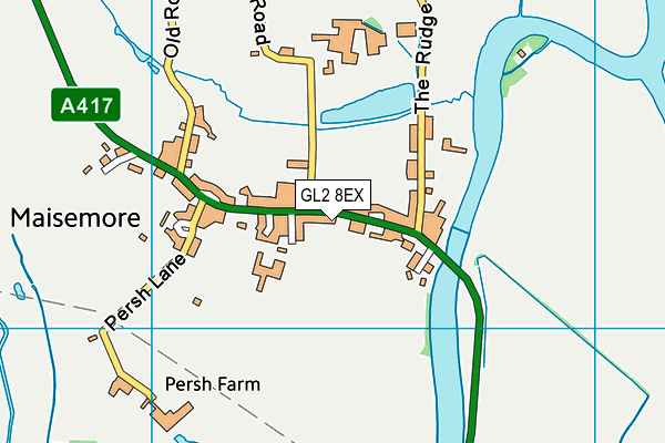 GL2 8EX map - OS VectorMap District (Ordnance Survey)