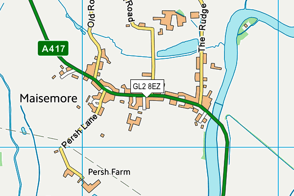 GL2 8EZ map - OS VectorMap District (Ordnance Survey)