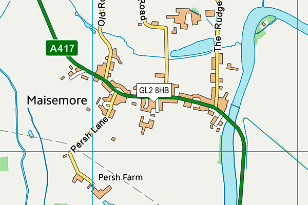 GL2 8HB map - OS VectorMap District (Ordnance Survey)