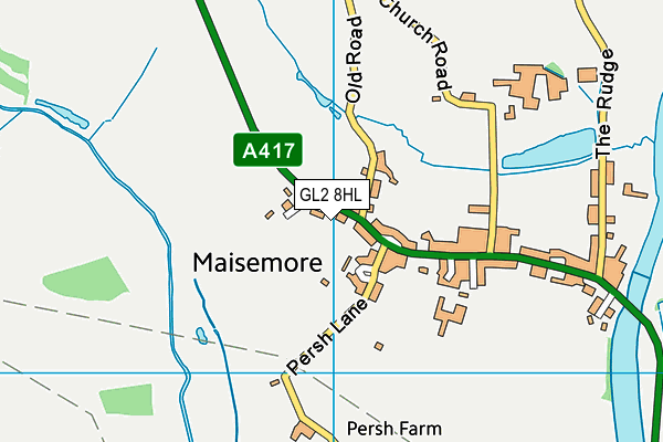 GL2 8HL map - OS VectorMap District (Ordnance Survey)