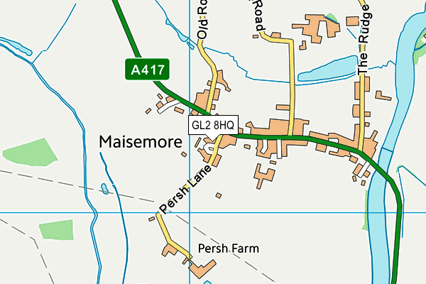 GL2 8HQ map - OS VectorMap District (Ordnance Survey)