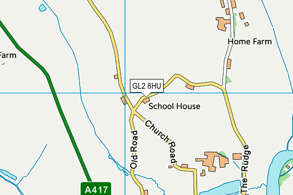 GL2 8HU map - OS VectorMap District (Ordnance Survey)