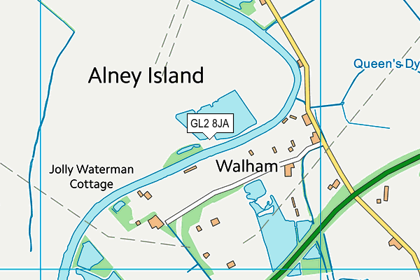 GL2 8JA map - OS VectorMap District (Ordnance Survey)