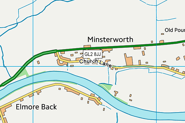 Map of MINSTERWORTH COURT LIMITED at district scale