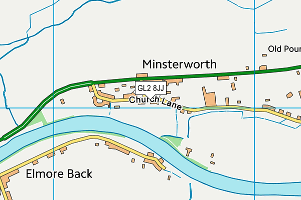 GL2 8JJ map - OS VectorMap District (Ordnance Survey)