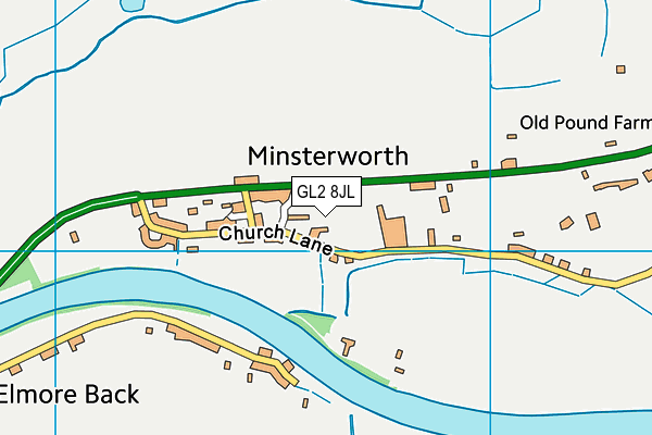 GL2 8JL map - OS VectorMap District (Ordnance Survey)