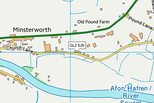 GL2 8JN map - OS VectorMap District (Ordnance Survey)