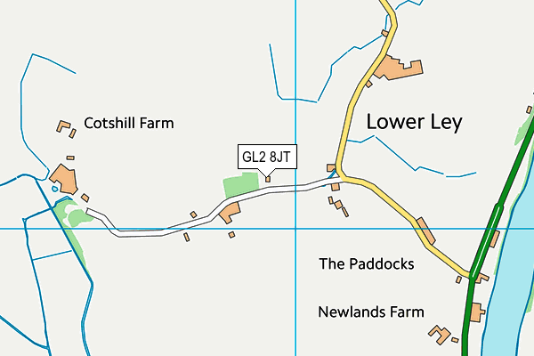 GL2 8JT map - OS VectorMap District (Ordnance Survey)