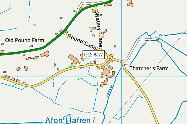 GL2 8JW map - OS VectorMap District (Ordnance Survey)