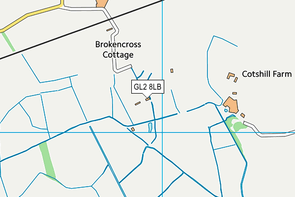 GL2 8LB map - OS VectorMap District (Ordnance Survey)