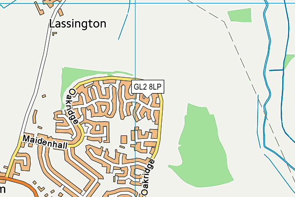 GL2 8LP map - OS VectorMap District (Ordnance Survey)