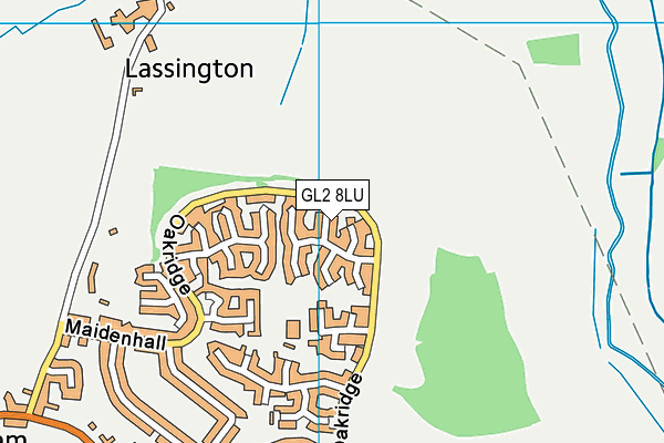 GL2 8LU map - OS VectorMap District (Ordnance Survey)