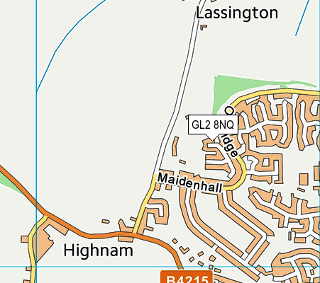 GL2 8NQ map - OS VectorMap District (Ordnance Survey)