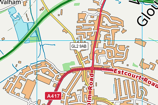 GL2 9AB map - OS VectorMap District (Ordnance Survey)