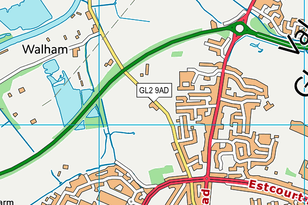 GL2 9AD map - OS VectorMap District (Ordnance Survey)