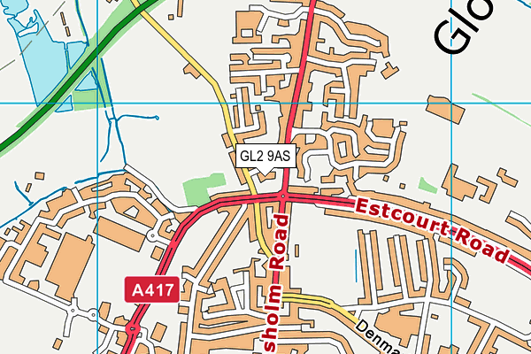 GL2 9AS map - OS VectorMap District (Ordnance Survey)