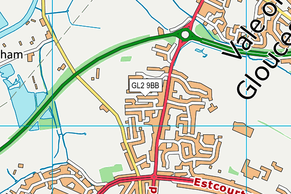 GL2 9BB map - OS VectorMap District (Ordnance Survey)