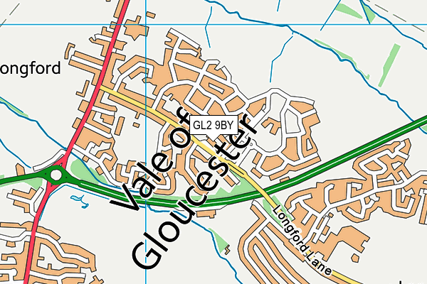 GL2 9BY map - OS VectorMap District (Ordnance Survey)
