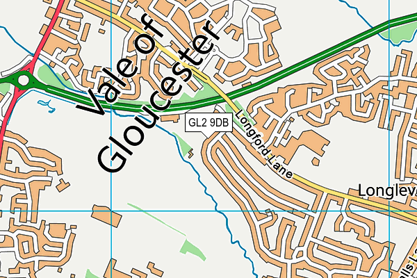 GL2 9DB map - OS VectorMap District (Ordnance Survey)