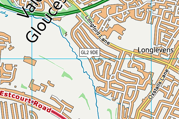 GL2 9DE map - OS VectorMap District (Ordnance Survey)