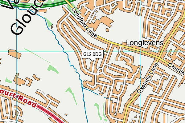 GL2 9DG map - OS VectorMap District (Ordnance Survey)