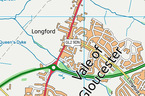 GL2 9DN map - OS VectorMap District (Ordnance Survey)