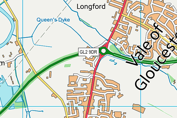 GL2 9DR map - OS VectorMap District (Ordnance Survey)