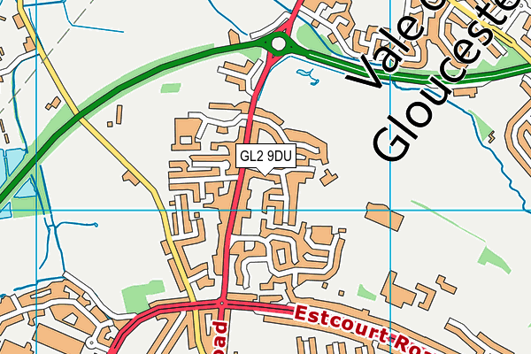 GL2 9DU map - OS VectorMap District (Ordnance Survey)