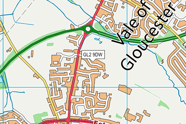 GL2 9DW map - OS VectorMap District (Ordnance Survey)