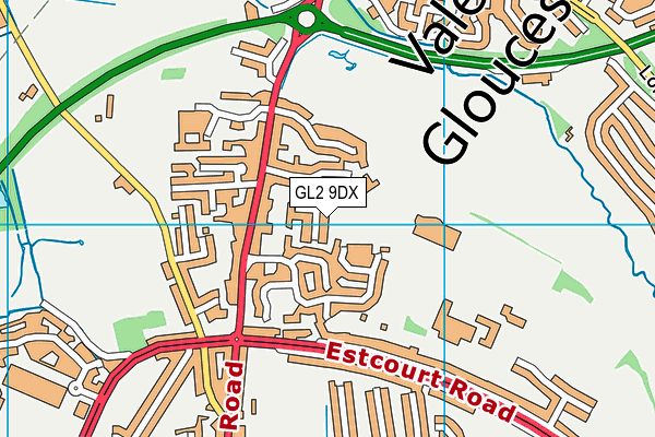 GL2 9DX map - OS VectorMap District (Ordnance Survey)