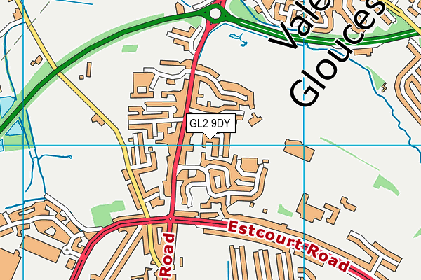 GL2 9DY map - OS VectorMap District (Ordnance Survey)