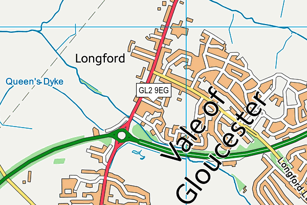 GL2 9EG map - OS VectorMap District (Ordnance Survey)