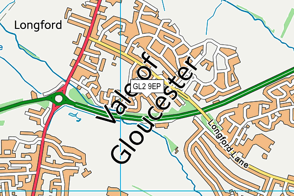 GL2 9EP map - OS VectorMap District (Ordnance Survey)