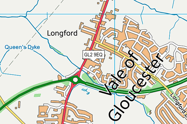 GL2 9EQ map - OS VectorMap District (Ordnance Survey)