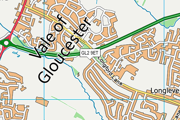 GL2 9ET map - OS VectorMap District (Ordnance Survey)