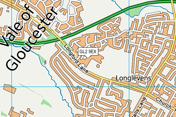 GL2 9EX map - OS VectorMap District (Ordnance Survey)