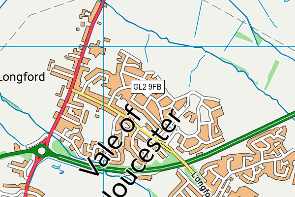 GL2 9FB map - OS VectorMap District (Ordnance Survey)