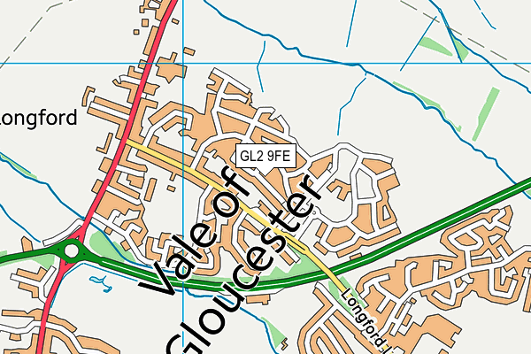 GL2 9FE map - OS VectorMap District (Ordnance Survey)