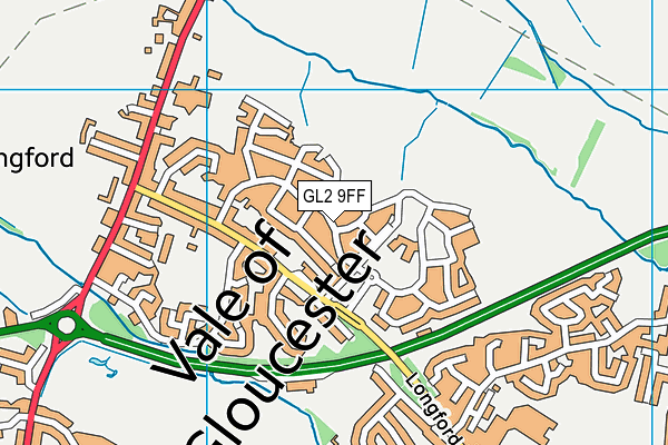 GL2 9FF map - OS VectorMap District (Ordnance Survey)