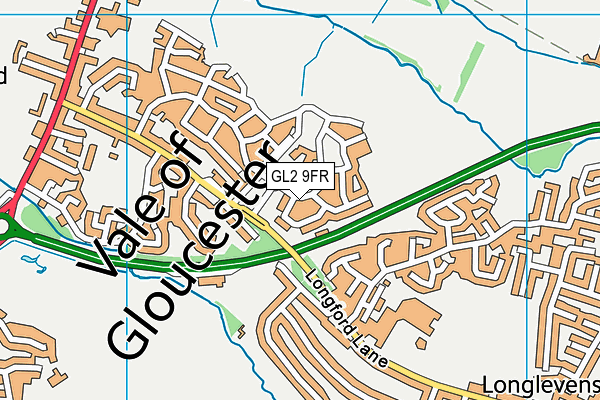 GL2 9FR map - OS VectorMap District (Ordnance Survey)