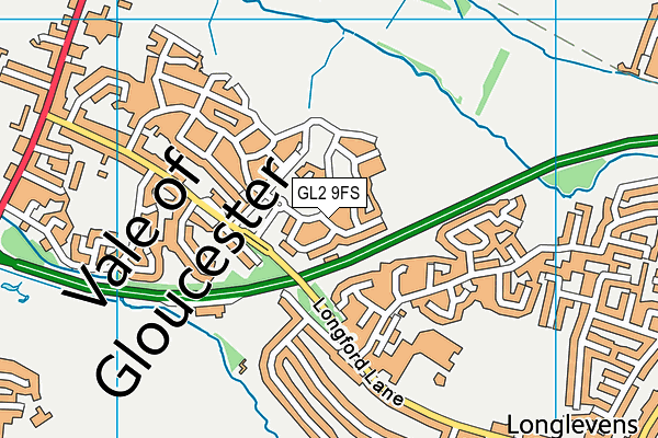 GL2 9FS map - OS VectorMap District (Ordnance Survey)