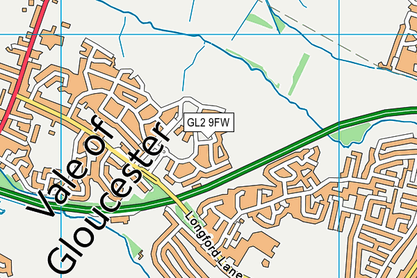 GL2 9FW map - OS VectorMap District (Ordnance Survey)