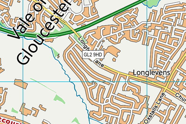 GL2 9HD map - OS VectorMap District (Ordnance Survey)