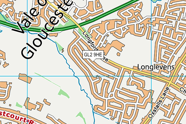 GL2 9HE map - OS VectorMap District (Ordnance Survey)