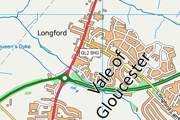 GL2 9HG map - OS VectorMap District (Ordnance Survey)