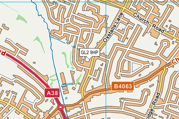 GL2 9HP map - OS VectorMap District (Ordnance Survey)