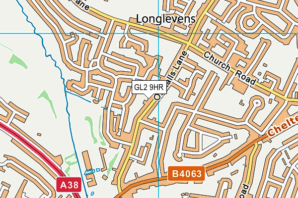 GL2 9HR map - OS VectorMap District (Ordnance Survey)