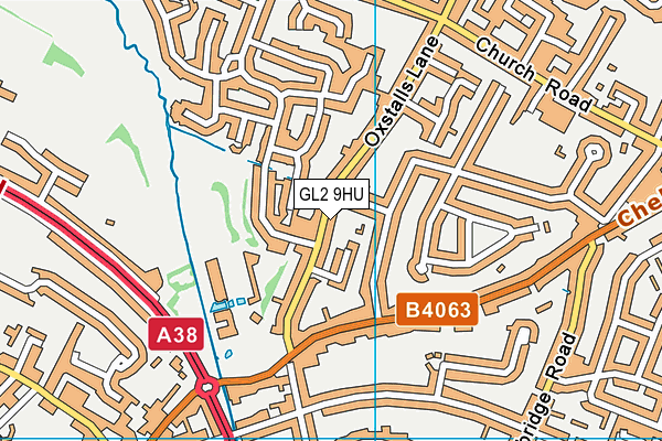 GL2 9HU map - OS VectorMap District (Ordnance Survey)